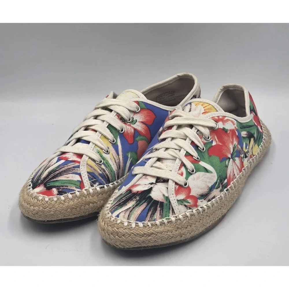 Steve Madden Broadwlk Tropical Espadrille Sneakers Womens 9.5 Floral Casual